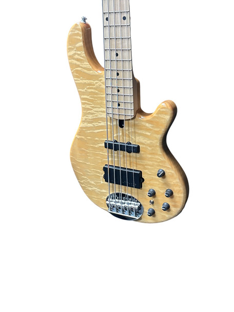 Lakland Skyline 55-02 Deluxe, Natural 5 String Bass At Bass Central