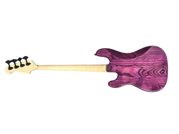 Lakland Skyline 44-64 GZ FRETLESS, Trans Purple/Lined Ebony/ Geezer Butler 4 String Bass At Bass Central