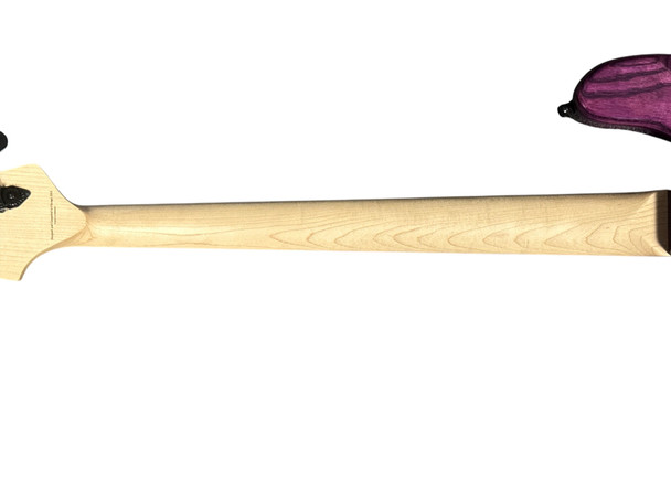 Lakland Skyline 44-64 GZ FRETLESS, Trans Purple/Lined Ebony/ Geezer Butler 4 String Bass At Bass Central