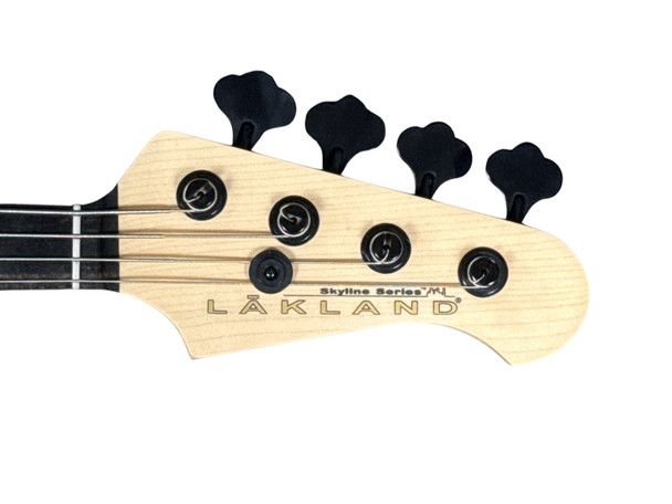 Lakland Skyline 44-64 GZ FRETLESS, Trans Purple/Lined Ebony/ Geezer Butler 4 String Bass At Bass Central