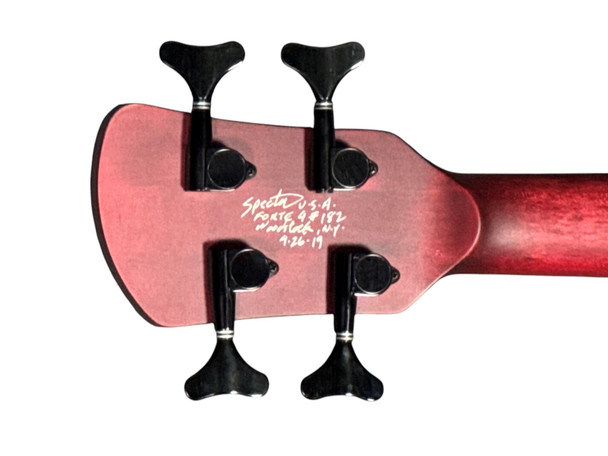Spector USA Forte, *RARE* 2019 Trans Red Stain USED 4 String Bass At Bass Central