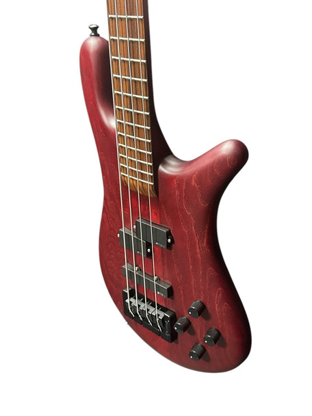 Spector USA Forte, *RARE* 2019 Trans Red Stain USED 4 String Bass At Bass Central