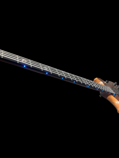 Alembic Stanley Clarke "Brown Bass", Flame Walnut  4 String Bass At Bass Central