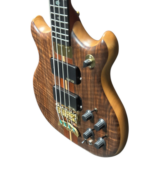 Alembic Stanley Clarke "Brown Bass", Flame Walnut  4 String Bass At Bass Central