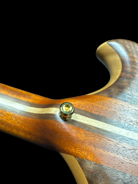 Alembic Stanley Clarke "Brown Bass", Flame Walnut  4 String Bass At Bass Central