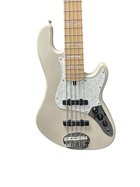 Lakland Skyline Darryl Jones , White Pearl 5 String Bass At Bass Central