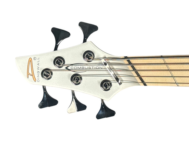 Dingwall, NG3, LEft Handed, 5 String, Fanned Fret, ducati White