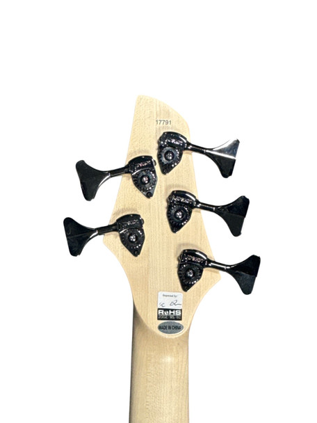 Dingwall, NG3, LEft Handed, 5 String, Fanned Fret, ducati White
