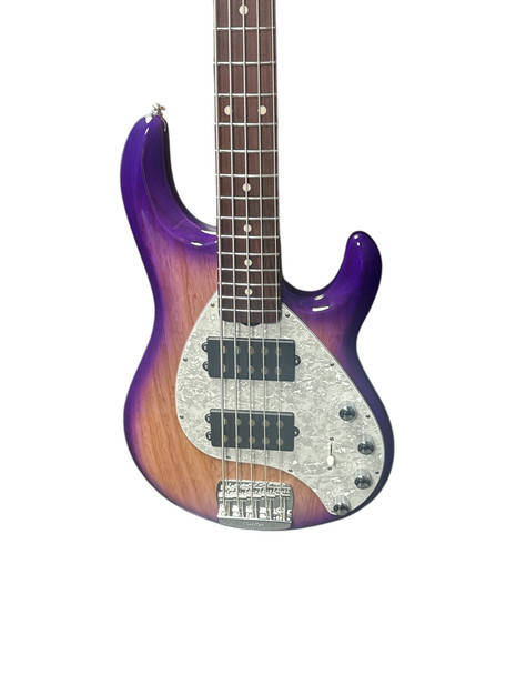 Ernie Ball Musicman Stingray 5 HH Special Purple Sunset Bass Guitars At Bass Central