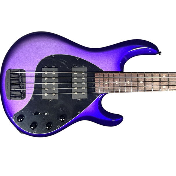 Ernie Ball Musicman Stingray 5 String Special HH Grape Crush Bass Guitar At Bass Central