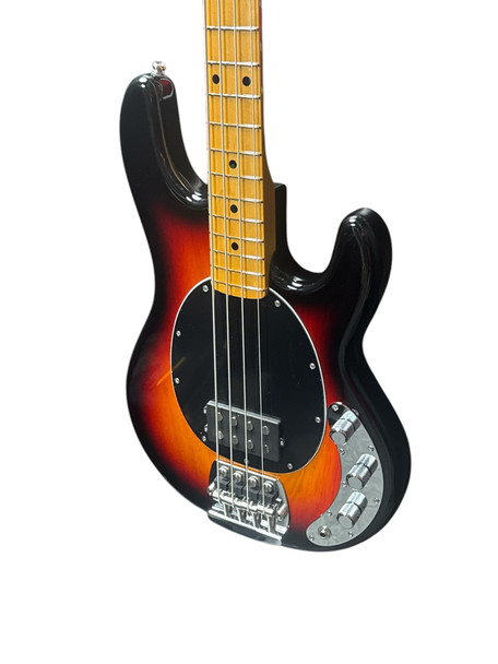 Ernie Ball Musicman Stingray Reto 70's, Vintage Burst Bass Guitar At Bass Central