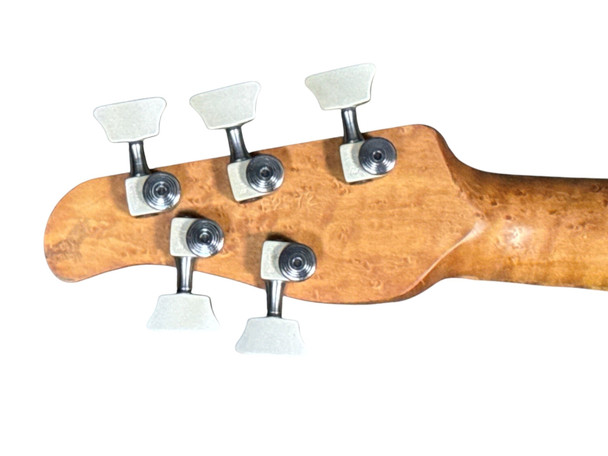 US Masters Trans Green/Maple Used 5 String Bass At Bass Central