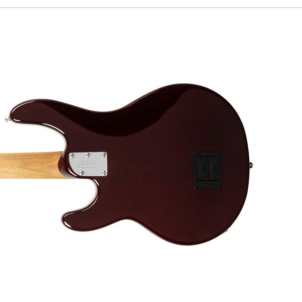 Ernie Ball Music Man StingRay 4 H Special, Translucent Oxblood 4 String Bass At Bass Central