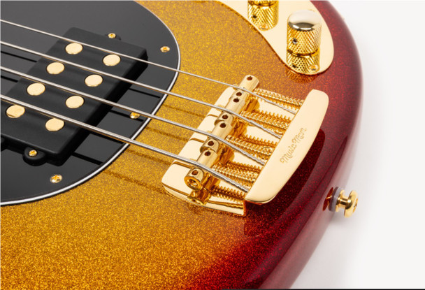 Ernie Ball Music Man StingRay 4 H Special, Cherry Punch / Ebony 4 String Bass At Bass Central