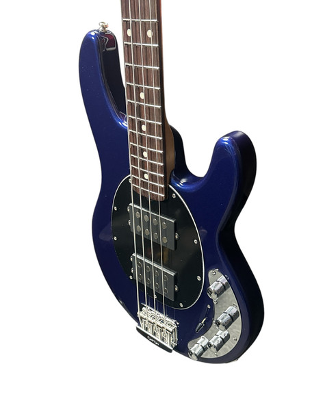 Ernie Ball Music Man StingRay 4 HH Special, Butane Blue 4 String Bass At Bass Central
