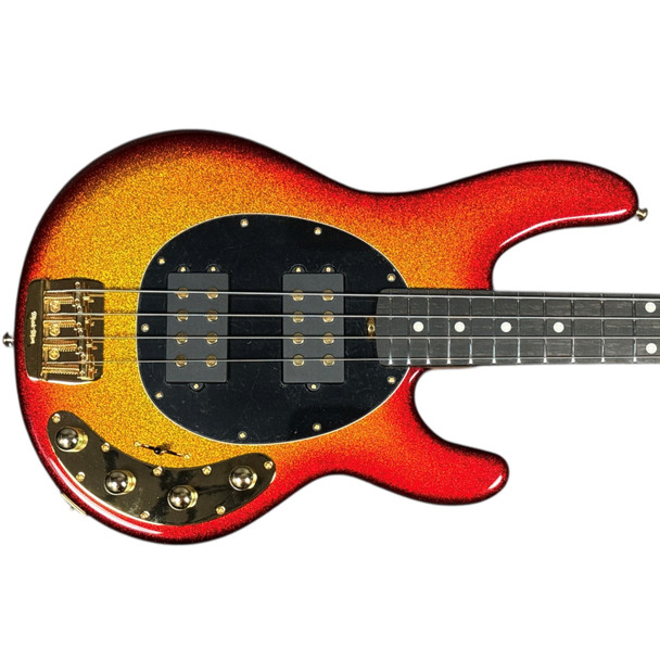 Ernie Ball Music Man StingRay 4 HH Special, Cherry Punch / Ebony 4 String Bass At Bass Central