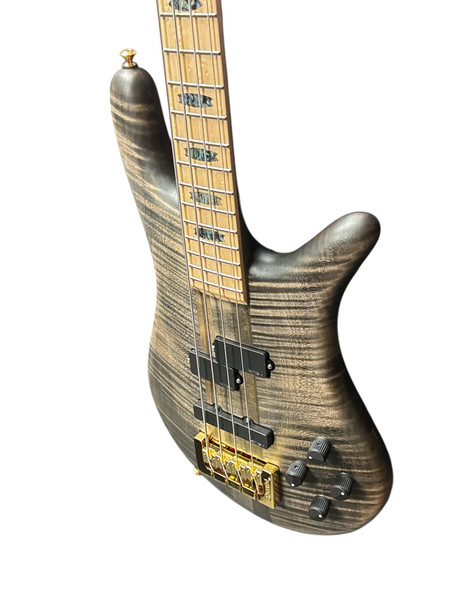 Spector USA NS-2, Super Faded Black (Oil Finish) / Birdseye Maple / 1.5" Nut 4 String Bass At Bass Central