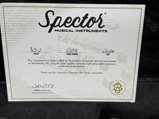 Spector USA NS-2, Super Faded Black (Oil Finish) / Birdseye Maple / 1.5" Nut 4 String Bass At Bass Central