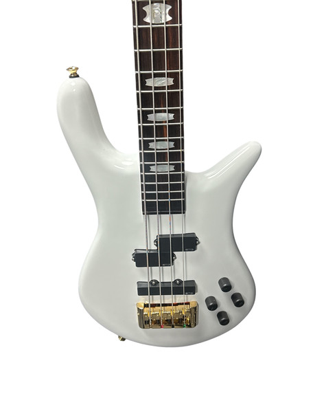 Spector Euro 4 Classic White/Rosewood 4 string Bass At Bass Central