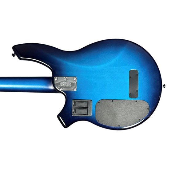 Ernie Ball Music Man Bongo 4 HH/Piezo, LTD 2007 Blue Dawn 4 String Bass At Bass Central
