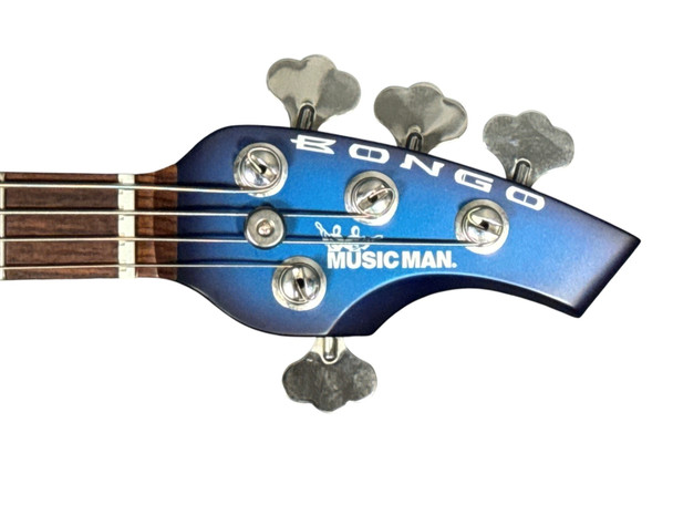 Ernie Ball Music Man Bongo 4 HH/Piezo, LTD 2007 Blue Dawn 4 String Bass At Bass Central