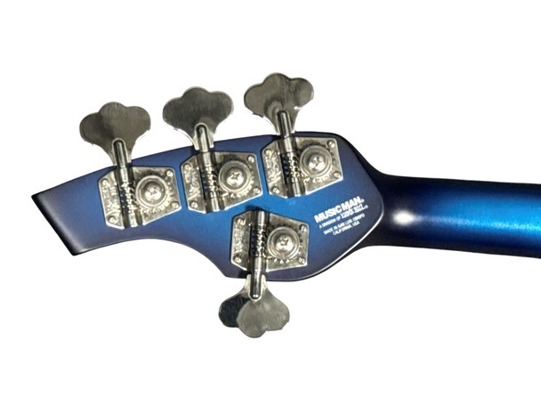 Ernie Ball Music Man Bongo 4 HH/Piezo, LTD 2007 Blue Dawn 4 String Bass At Bass Central