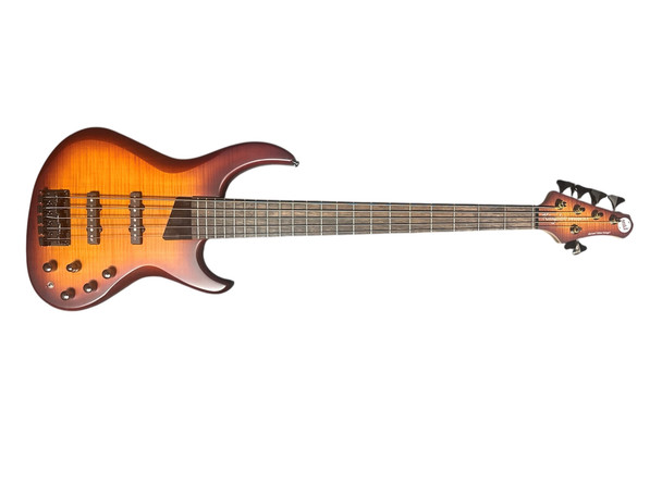 MTD Kingston Saratoga 5 Deluxe (V2), Deep Cherry Burst /Laurel  5 String Bass At Bass Central