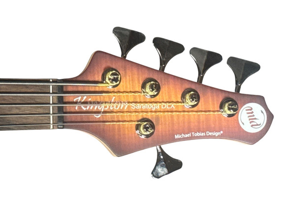 MTD Kingston Saratoga 5 Deluxe (V2), Deep Cherry Burst /Laurel  5 String Bass At Bass Central