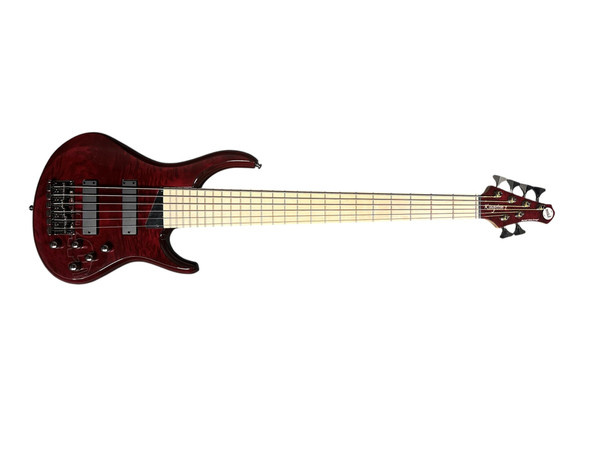 MTD Kingston Z-6 (V2) Trans Cherry Maple 6 String Bass At Bass Central