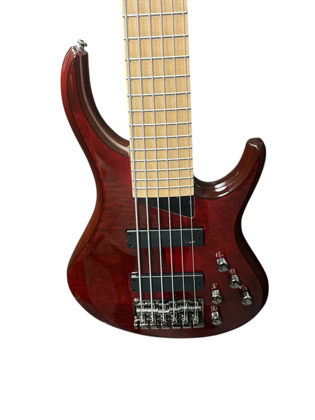 MTD Kingston Z-6 (V2) Trans Cherry Maple 6 String Bass At Bass Central
