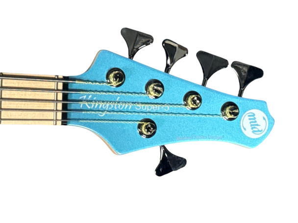 MTD Kingston Super 5 (V2), "Super Blue" / Maple 5 String Bass At Bass Central
