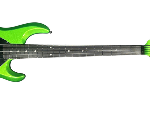 Ernie Ball Music Man StingRay 5 H Special, Kiwi Green / Ebony 5 String Bass At Bass Central