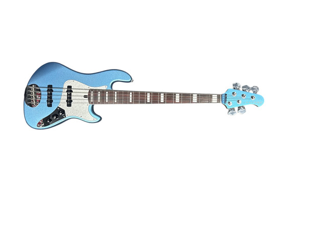 Lakland Skyline Darryl Jones 5, Lake Placid Blue / Rosewood 5 String Bass At Bass Central