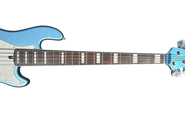 Lakland Skyline Darryl Jones 5, Lake Placid Blue / Rosewood 5 String Bass At Bass Central