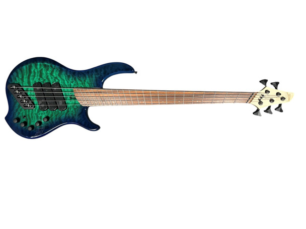 Dingwall Combustion 5 (3 Pickup), Whalepool Burst w/Pau Ferro  5 String Bass At Bass Central