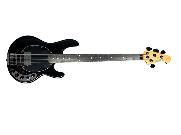 Ernie Ball Music Man StingRay 4 "DarkRay", Obsidian Black / Ebony 4 String Bass At Bass Central