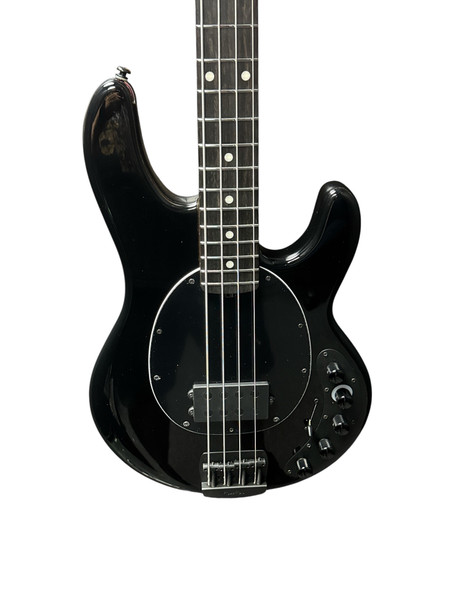 Ernie Ball Music Man StingRay 4 "DarkRay", Obsidian Black / Ebony 4 String Bass At Bass Central