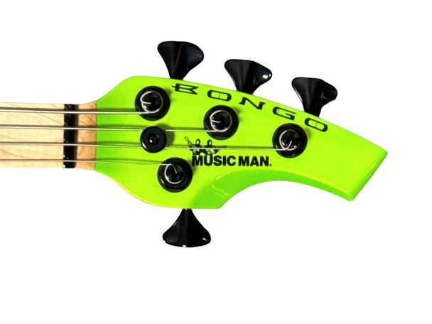 Ernie Ball Music Man Bongo 4 HH, Mantis Green / Maple 4 String Bass At Bass Central