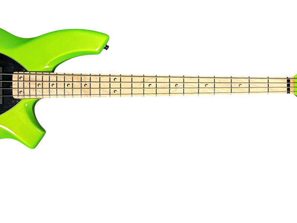 Ernie Ball Music Man Bongo 4 HH, Mantis Green / Maple 4 String Bass At Bass Central