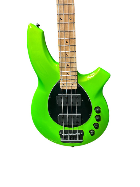 Ernie Ball Music Man Bongo 4 HH, Mantis Green / Maple 4 String Bass At Bass Central