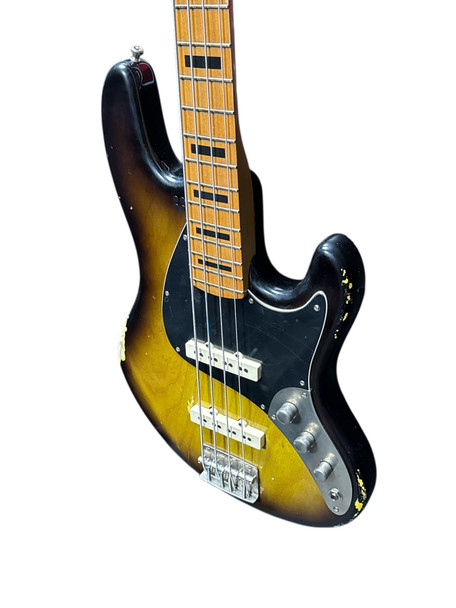 Sandberg "Bass The World" (TT-4), Reserve Aged Tobacco / Maple 4 String Bass At Bass Central