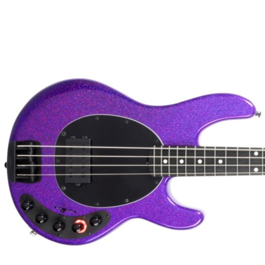 Ernie Ball Music Man StingRay 4 "DarkRay", Plasma Purple / Ebony  4 String Bass At Bass Central