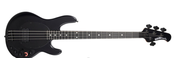Ernie Ball Music Man StingRay 4 "DarkRay", NEW COLOR Stealth Black / Ebony  4 String Bass At Bass Central