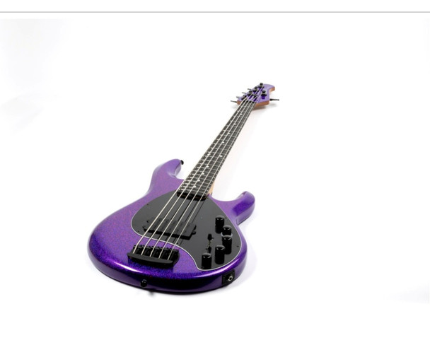 Ernie Ball Music Man StingRay 5 "DarkRay", NEW COLOR Plasma Purple / Ebony 5 String Bass At Bass Central