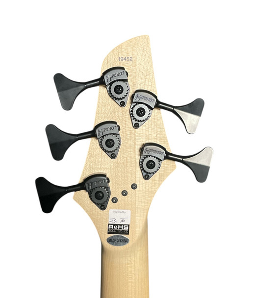 Dingwall, Combustion, 5 string, fanned frets, sheldon dingwall, ultra violet maple, emg