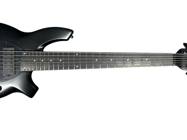 Ernie Ball Music Man Bongo 6 HH, Stealth Black/ Ebony 6 String Bass At Bass Central