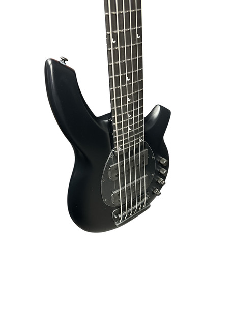 Ernie Ball Music Man Bongo 6 HH, Stealth Black/ Ebony 6 String Bass At Bass Central