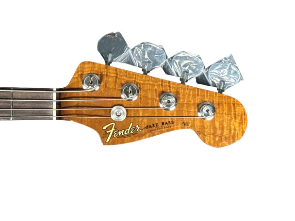 Fender Custom Shop NOS Artisan J Bass, Flame Maple Burl/Rosewood 4 String Bass At Bass Central