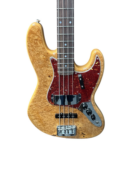 Fender Custom Shop NOS Artisan J Bass, Flame Maple Burl/Rosewood 4 String Bass At Bass Central