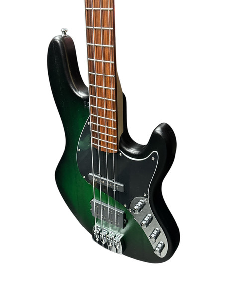 Sandberg Cal. TM-4 Superlight, Green Burst with Pau Ferro  4 String Bass At Bass Central